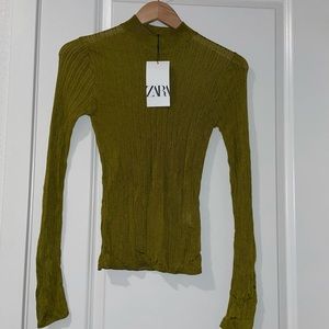 Zara ribbed long sleeve.